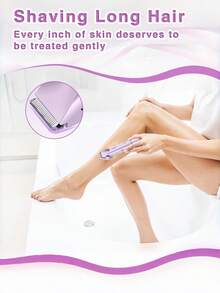 GENAI Máy tỉa lông điện cầm tay dành cho nữ, máy cạo hai đầu dùng để tỉa lông vùng nách, chân, tay và vùng bikini. - Nhiều màu - Xem 6
