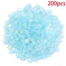 200pcs/Pack Acrylic Translucent Gold-Plated Pentagram Beads - Shiny Smooth Matte Surface Transparent Star Shaped Beads, Suitable For Handmade Crafts, DIY Bracelets, Necklaces, Earrings, Jewelry, New Year Gift Making Materials - Multicolor - View 15