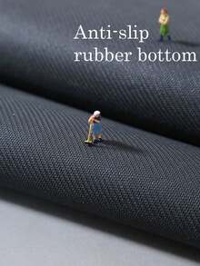 1 Piece Of Dark Gray Geometric Pattern Door Mat, Minimalist Modern Style Design, Rubber Anti-Slip Mats, Bath Rug, Absorbent And Stain Resistant,Room Decor, Kitchen Rug,Suitable For Bath Mat, Kitchen Rug, And Door Mats. - Dark Grey - View 6