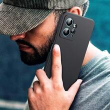 Ốp lưng điện thoại màu đen tương thích với Xiao M.I/ - Ốp lưng TPU có bề mặt mềm mại, là phụ kiện điện thoại, chống sốc và chống bám vân tay, chất lượng cao, thiết kế đơn giản và thời trang, chống sốc, chống trầy xước, chống nước, dễ lắp đặt, phù hợp với Xiao M.I 15T PRO 5G - màu đen - Xem 6