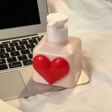 Pink Heart-Shaped Pump Bottle Hand Wash, Body Wash, Shampoo, Lotion, Makeup Remover, Cosmetics, Suitable Home Or Travel Use.Red Heart-Shaped Valentines Day And Wedding Favor, Bathroom Soap Dispenser, Travel Squeeze Bottle, Portable Squeeze Bottle - Multicolor - View 6