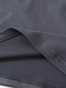 Disney Mickey Pattern Crew Neck Summer T-Shirt, Suitable For Boys And Girls To Wear For Holiday Parties, Dinners, Outdoor Activities, Travel, And As A Gift For Children Visiting Disneyland. - Màu xám đen - Xem 4