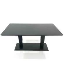 Fimous Outdoor Aluminium Garden Furniture Set With Adjustable Rising Lifting Dining Table 3 Seater Sofa 2 Chair 2 Big Footstools 2 Side Tables Dark Grey - 1*3人座鋁製沙發套裝 - 查看 4