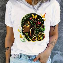 1pc Iron On Heat Tranfers  Large Size June 10th Theme Celebration Heat Transfer Sticker - Vibrant African American Woman Design With Butterflies And Swirls - Washable Decal, Suitable For T-Shirts, Hoodies, Bags, And Gifts - Mixed Colors, Polyurethane Material, Accessory Enhancement | Cultural Ornament | Durable Decoration - L - 查看 2