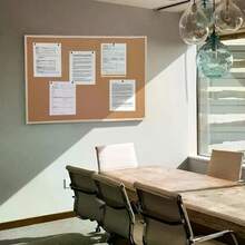 1 bảng treo tường, bảng thông tin, bảng ảnh, bảng trưng bày văn hóa doanh nghiệp, bảng kế hoạch, bảng trang trí tường. Bao gồm đinh, vòng treo và dây. Thích hợp cho văn phòng, nhà ở, nhà bếp, trường học và ký túc xá. - Nhiều màu - Xem 8