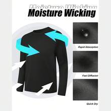 5 Pack Men's Long Sleeve T Shirts Workout Tops For Men Moisture Wicking UPF SPF Sun Protection Tee Shirts Absorbs Sweat Breathable Sports Tops Energetic Multi-Color Workout T Shirts Casual For Football Gym Running Sports - 彩色 - 查看 2
