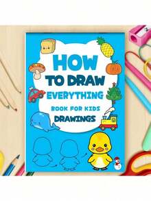 This Creative Drawing Workbook Contains Over 200 Steps, Serving As An Art Learning Resource And Educational Art Activity Manual. It Fosters Creativity And Fine Motor Skills, Suitable For Various Art Learning Scenarios. It Can Be Used For Creative Doodling, As Supplementary Material For After-School Art Practice, Or As A Basic Introductory Textbook For Art Studios. It Supports The Growth Of Art Enthusiasts While Cultivating Their Creativity And Fine Motor Skills. - 藍色 - 查看 3