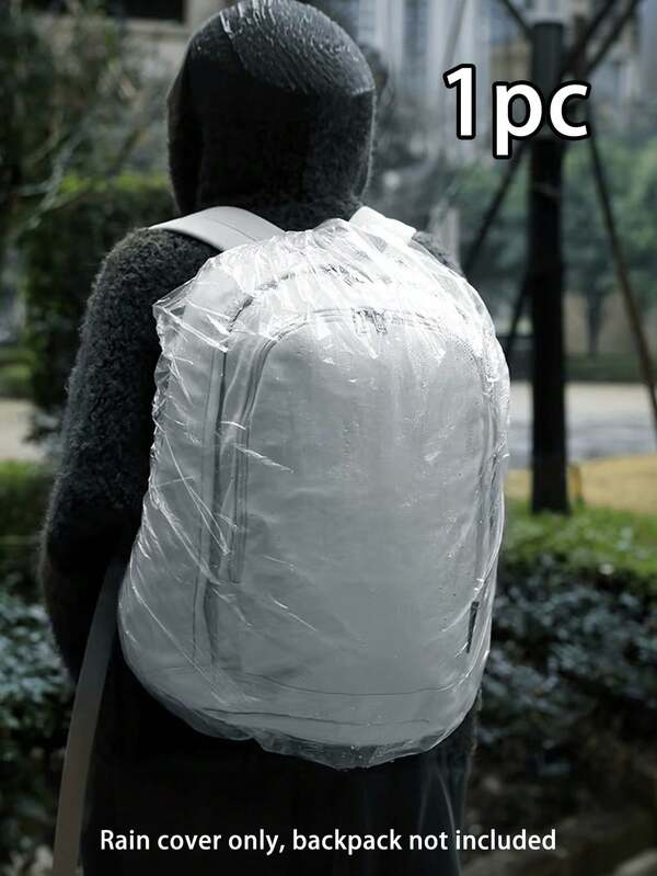 透明一次性户外背包防雨罩、单肩包防尘罩、拉杆箱防水罩。适用于各种包袋和家用电器。小巧便携，是办公、户外、旅行、露营等场合的理想之选。也是馈赠家人、朋友和同事的绝佳礼物。