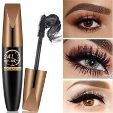 8D Fiber Waterproof Mascara - Black, Creates Thick, Curled Lashes With A Lash Extension Effect, Long-Lasting For 24 Hours - Multicolor - View 4