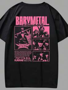 Unisex T-Shirt 100% Cotton BABY METAL KAWAI Fast Shipping - Black - View 1