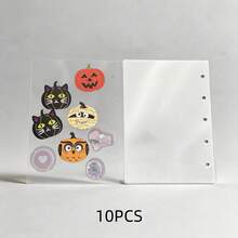 A6/A7/M5 Transparent PET Double-Sided Release Paper, Thick Hard Cover Sticker Book Divider Pages, PP Paper, Collage, Bubble Stickers, 3D Embossed Crystal Sticker Sheets, Sticker Refill Pack, Hard Cover Sticker Book, 3D Embossed Crystal Sticker Sheets - Clear - View 18