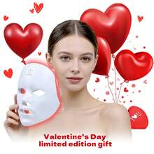 Aedwdpe LED Face Mask 7-Color Light Beauty Device, USB Rechargeable, Suitable For Daily Home Facial Use - Facial Skincare Accessory - 白色 - 查看 1