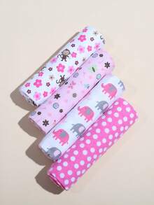 4 chiếc chăn quấn mềm mại cho bé, chăn dễ thương cho trẻ sơ sinh - Nhiều màu - Xem 7