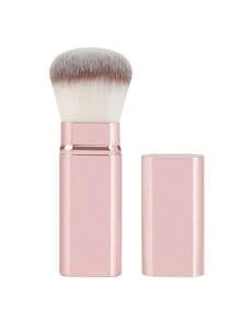 1支专业面部圆头伸缩刷，化妆刷，腮红刷，粉底刷，散粉刷，合成纤维 - 彩色 - 查看 9