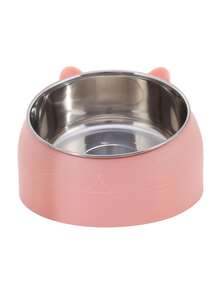 15 Degree Tilted 200ml Stainless Steel Pet Bowl With Non-Slip Base, Protects Pets' Neck - 400ML - View 13