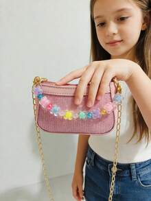 Kids Sequin Crossbody Bag, Girls Small Messenger Bag, Holiday Gift, Fashion Princess Coin Purse, Gold/Silver/Pink/Black Mini Bag - Multicolor - View 4