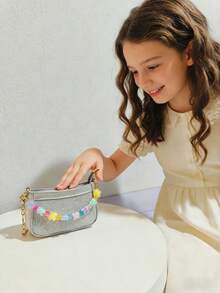 Kids Sequin Crossbody Bag, Girls Small Messenger Bag, Holiday Gift, Fashion Princess Coin Purse, Gold/Silver/Pink/Black Mini Bag - Multicolor - View 10