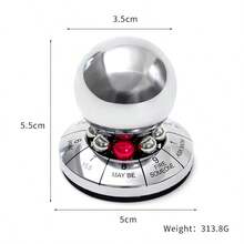 Kula decyzyjna ze stopu cynku, obrotowy metalowy element dekoracyjny do kreatywnej wróżby - Wielokolorowe - Zobacz 4