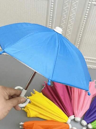 1-2pcs Colorful Holiday Decorative Umbrella, Miniature Landscape Decorative Craft Umbrella, Cute Garden Decorative Umbrella, Photography Props Silver Coated Umbrella, Spring Summer Picks,Brides Maid Gifts,Room,Bedroom Decor,Bedroom,Beach,Travel