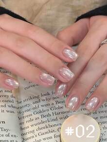 10毫升柏林雪落丝绸玻璃珠猫眼凝胶指甲油 2026 细金粉高光闪光美白半透明美甲美甲沙龙纯粹欲望情人节美甲 - 彩色 - 查看 10