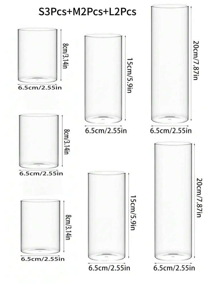 Valentine's Day Wedding Party Decorations, Floating Transparent Windproof Candle Holders, High Borosilicate Glass Hydroponic Plant Vases, Transparent Tabletop Fresh Flower Vases Stand - Transparent - View 16