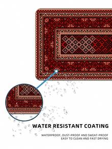 Bohemian Carpet Style Table Mat Bohemian Geometric Red Game Mouse Pad With Stitched Edge Non-Slip Rubber Base Big Mouse Pad Office Computer Keyboard Laptop Home - Multicolor - View 8