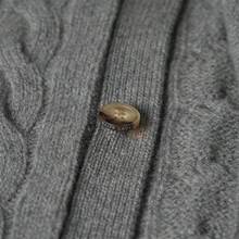 Polo Ralph Lauren Classic Embroidered Wool Cardigan  ,Women's Knitwear - 灰色 - 查看 5