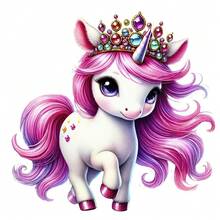 1pc/2pcs/3pcs Unicorn & Horse Pattern Heat Transfer Stickers, DIY Iron-On Patches, Suitable For T-Shirt Making, Pillow Decor, Backpack, Cushion, Pants, Sofa Cover, Waterproof & Fade Resistant - L - View 2