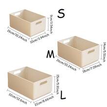 2/1个可折叠塑料收纳盒，多功能抽屉式收纳盒，大容量衣柜整理盒，化妆品收纳盒，袜子收纳盒，适用于衣柜整理、桌面收纳、房间收纳 - 奶油色門 - 查看 10