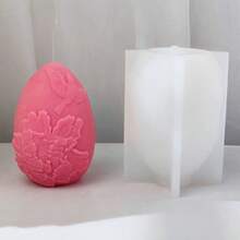 Classical National Flower Candle Silicone Mold, Handmade Soap Mold For Fragrance - White - View 4