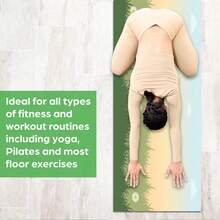 1 片 71*22 英寸瑜伽垫，多种图案可选，防滑耐用，加宽加厚，适合家庭使用、健身、瑜伽初学者训练 - 彩色 - 查看 3