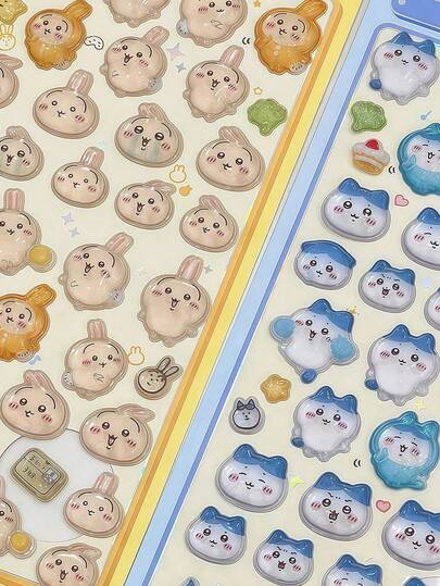 Embossed Gem Stickers, Diamond Phone Case Decorative Stickers, Cute DIY Diary Stickers, Cute Creative Stickers, Phone Stickers, Japanese Anime Creative Phone Case Decorative Stickers, Luggage Stickers