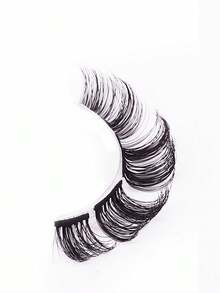 80pcs D-Curl Fluffy & Natural Looking Russian Volume Eyelashes, Segmented Lash Extension, Comes With Glue, Thick & Dramatic Elegant Style, DIY Home Use, Fashionable & Beautiful Eyelashes - D - View 5