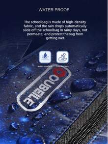 1pc Unisex Fashionable Backpack With Adjustable Shoulder Straps, Zipper Closure, Adjustable Chest Buckle To Prevent Strap Slippage, 2 Main Compartments And 3 Zipper Pockets, Organized Storage Design - Backpack - View 7