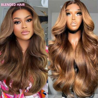 200% Density Fashion Short Bob Wig - Heat Resistant Synthetic Curly Hair, High Definition, 5x5 Lace Wave Top, 200% Density 13x4 Lace Front Wig, Natural Black For Women