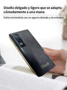 2 piezas Power Bank Batería Portátil 20000mah Carga rápida 4 cables incorporados Pantalla LED digital cargador portátil - Multicolor (2 piezas) - Ver 6