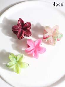 4/5/6/8件迷你简约发夹时尚发饰优雅发夹 - 彩色 - 查看 11