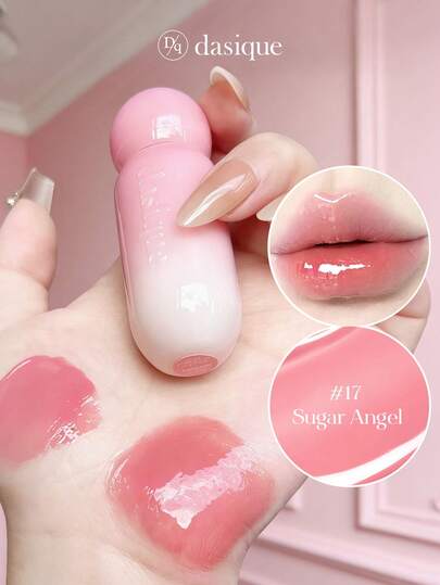  Dasique Glossy Lip Gloss, High-Shine Non-Sticky Moisturizing Lip Makeup, Y2K Rose Girl Party Travel Daily Best Color Charm Atmosphere Holiday Essential, Women's Makeup Gift Christmas Gift Rose Girl Best Color Charm Atmosphere Back To School