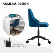 Swivel Office Chair, Height Adjustable, Lounge Chair, Office Chair, Blue With Ergonomic Design - Royal Blue - View 5