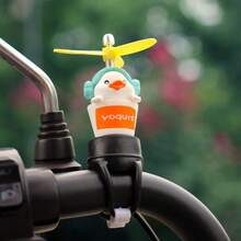 Popular Cute Windmill Bicycle Motorcycle Decoration Duckling Car Ornament Trending Animal - Upgraded Version With Rotating Fan - View 22