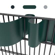 10 Rigid PVC Privacy Screen Strips, Windproof, Double Wire Fence For Garden Or Balcony. - Green - View 3