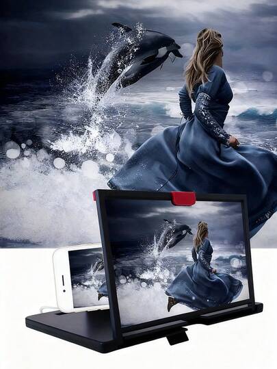 12 Inch HD Phone Screen Magnifier, 178° Wide Viewing Angle Stable Design, Immersive Viewing Experience, Suitable For Watching Movies, Videos And Games At Home, On The Go Or In The Office, Compatible With All Smartphones, Portable And Lightweight, Entertainment And Work Anytime Anywhere, Party Supplies, Viewing Essential.