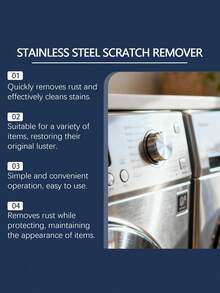 Stainless Steel Scratch Remover, Daily Kitchen Stove Cookware Stainless Steel Scratch Removal And Renovation - Solid State - View 7