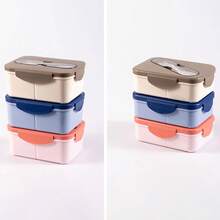 Fofa Marmita Térmica para Escola 800ml com Colher - Hermética, Portátil, Cores Aleatórias, Resistente, Presente Perfeito para Volta às Aulas - cor aleatória - Visão 7