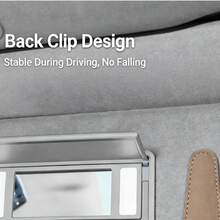 1 Piece Magnetic Leather Car Sunglasses Clip - Multi-Function Sun Visor Organizer For Cards & Tickets - 1 - View 2