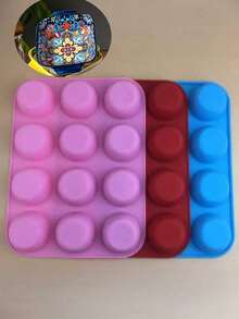 1pc Bohemian Style Set. Rectangular Double Handle Bowl Suitable For Salad, Snacks, Baking, Oven & Microwave - Multicolor - View 1