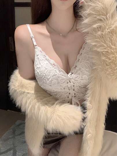 女士系带吊带背心，可调节细肩带，带衬垫，性感露脐吊带衫，适合春夏穿着