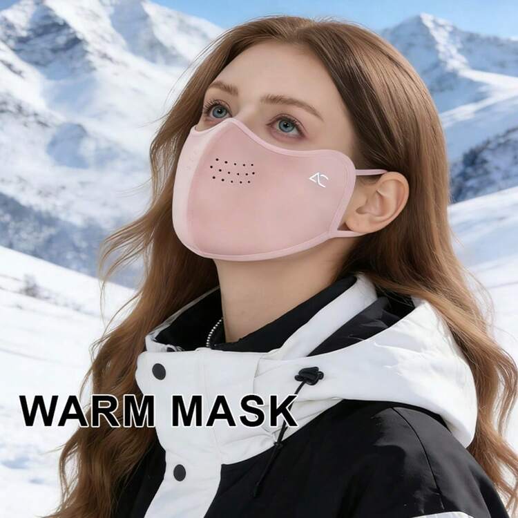 Varm ansiktsmask för höst/vinter, dammtät och köldtät, cykelmask för kvinnor, tjock varm ansiktsmask i fleece, tjock vindtät och köldtät, andningsbar 3D-ansiktsmask - Multifärgad - Visa 6