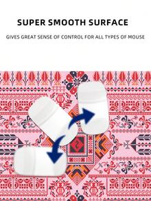 图案桌垫，适用于家庭和办公室的加长型大型鼠标垫、大型游戏鼠标垫、笔记本电脑键盘垫，底部采用防滑橡胶材质，边缘缝合加固。 - 彩色 - 查看 7