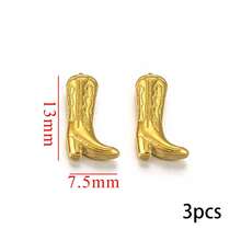 3 Pcs 304 Stainless Steel Boot Pendant Shoe Pendant Plated 18K Gold DIY Bracelet Necklace Bag Pendant Pendant - Multicolor - View 16